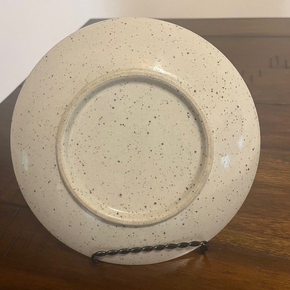 Otagiri Vintage Speckled Roadrunner Stoneware Salad Plate Hand Painted - Picture 3 of 3